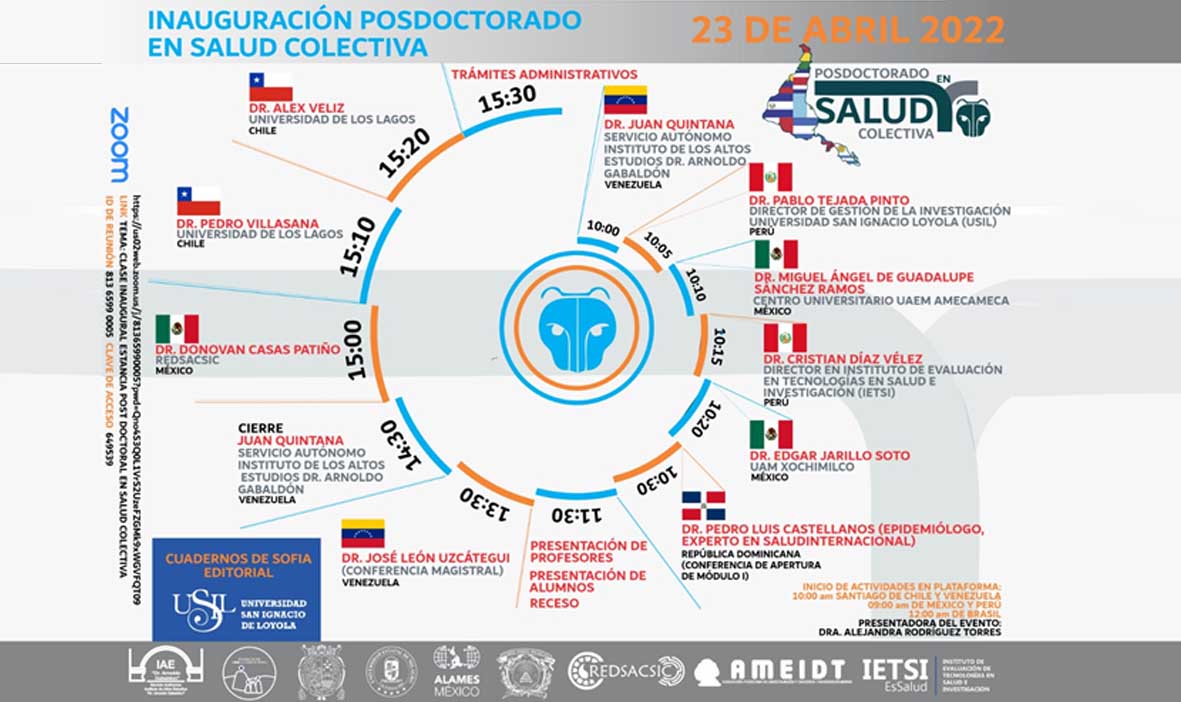 EsSalud participa con docentes en el “Programa Postdoctoral en Salud Colectiva” en América Latina